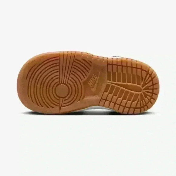 Bling Nike Dunk Low Baby Toddler Brown Sneaker Shoes Customized with Crystals - Picture 6 of 6